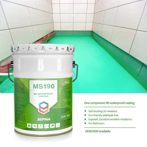 SEPNA Grey One Component Polyurethane Waterproof Coating for Construction Sewage Treatment Pools Underground Tunnels
