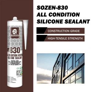 SOZEN 830 Silicon Sealant for Glass Good Adhesion Super Weather Resistance Glass Tile Adhesive Trending Silicone Glue
