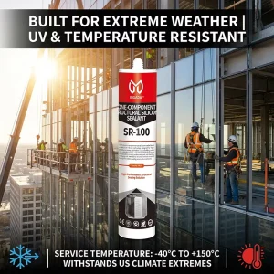 SR-100 Curtain Wall Structural Silicone Sealant High Strength Weatherproof Construction Sealant