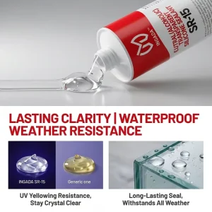 SR 15 Neutral Alcoholic Transparent Silicone Sealant for Construction