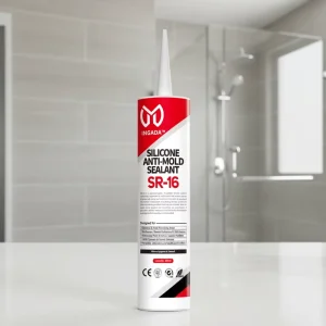 SR-16 Anti-Mold Mildew-Resistant Construction Silicone Sealant for Kitchen Bathroom Ceramic and Glass