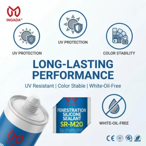 SR-M20 Industrial Grade GP Neutral Silicone Sealant for Windows Doors and Frames Filler Bonding Construction Weatherproof