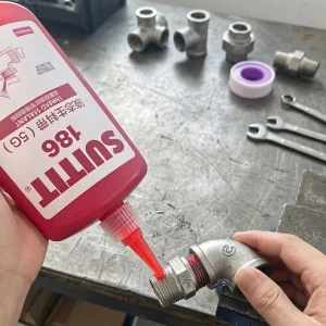 SUITIT 186 Waterproof Pipe Thread Sealant for HVAC and Plumbing Systems Reliable Anaerobic Liquid PTFE Sealant