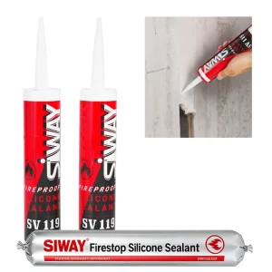 SV119 UL 1479 Non-VOC Neutral Cure Fireproof Solvent-Free Elastic Fire-Rated Silicone Sealant for Cable & Pipe Penetrations