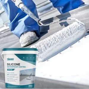 SV120 High Elongation Liquid Silicone Rubber Waterproof Coating White Grey Transparent Roof and Flooring Sealant Paint