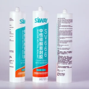 SV666 OEM Anti-Fungus Weatherproof Neutral Silicone Sealant 300ml Clear GP Glass Sealant for Windows and Doors
