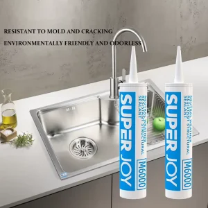 Sanitary Anti-Mold One-Component Silicone Sealant Waterproof Fast-Curing for Kitchen Bathroom Construction and Woodworking