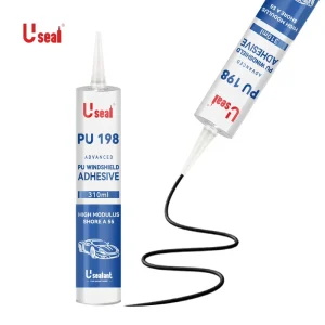 Seal Skylight Gloss Automotive Glass Cracked Sealant Glue Sausage PU Black 310ml Aluminum Cartridge Adhesive Pourthane Polyurea