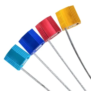 Security Trailer Cable Seal ISO 17712 Aluminum Alloy Body Numbered Pull-Tight Cable Seal Lock