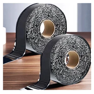 Self Adhesive 2 Inches X 33 Feet Asphalt Crack Repair Tape Lane Sealant Filling Joint Patch Parking Lot Roof Waterproof Membrane