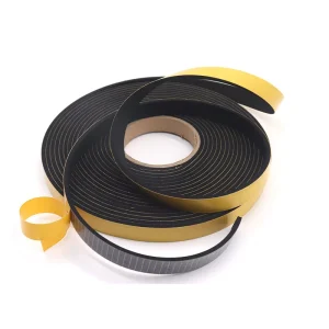 Self-Adhesive EPDM D-Shape Rubber Seal and Foam Tape for Door and Window Weatherproofing