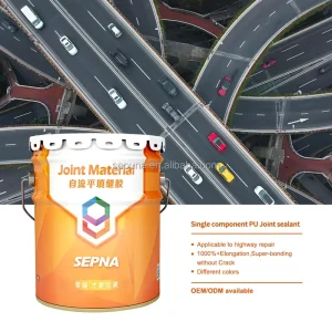 Sepna One Pack Self Leveling Modified Silicone Waterproof Adhesive for Filling Concrete Joints Airport Runway Tunnel Wall Pipe