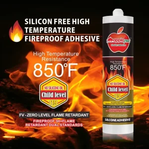 Silicone Adhesive Decoration Construction Flame Retardant Heat Insulation Glue for Window Door Frames Fire Insulated Boards