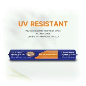 Silicone Adhesive Sealant High Tack No Particles High Resiliency Window Frame and Glass Sealing GB14683
