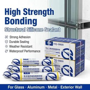 Silicone Adhesive Sealant for Glass Curtain Wall, Sunrooms, Solar Panels, and Aluminum Panels