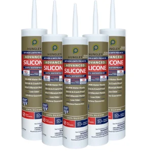 Silicone Caulk Sealant Clear 100% Waterproof Silicone Sealant Shrink & Crack Proof Silicone Caulking for Kitchen Bathroom