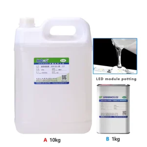 Silicone Potting Glue Insulating Thermally Conductive Power Battery PCB Electronics Transparent Waterproof AB Glue