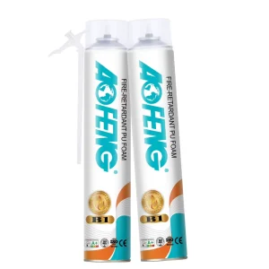 Silicone based Polyurethane Foam Retardant Spray Fire Heat Resistant Non Flammable Expanding Foam Bonding Sealant