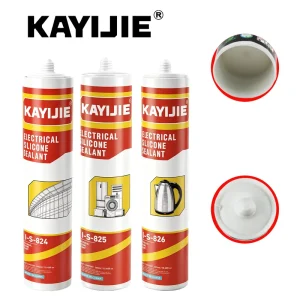 Silver Color Silicone Sealant Glue Acid for Glass and Woodworking