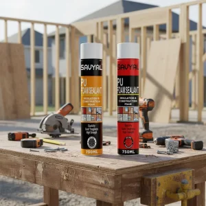Single-Component Expanding Polyurethane PU Foam Spray Insulation for Roof Construction