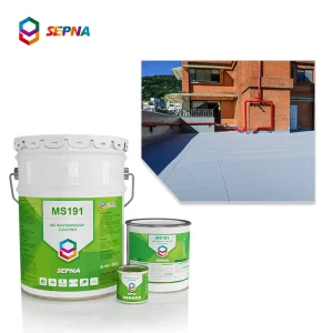 Single-Component Modified Silicone MS Polymer Waterproof Coating for Roofs, Basements, and Pools