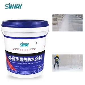 Single-Component Water-Based Polyurethane Acrylic Coating, 20kg, for Roof Waterproofing