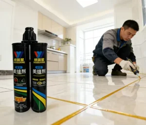 Solid Crack-Resistant Tile Grout Sealant Clear Epoxy 4-6 MPa Tensile Strength 12-Month Shelf Life