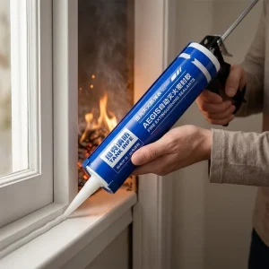 Stable Performance Silicone Auto Fire Extinguishing Sealant Filler for Cabinet Cable Holes and Construction