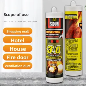 Ston 3.0 White Fireproof High Temperature Silicone Heat Resistant Flame Retardant Sealant Glass Glue Construction Use