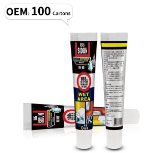 Super Neutral Anti Mold Kitchen & Bathroom Silicone Sealant Waterproof Construction Adhesive for Tile Grout & Glue Packing