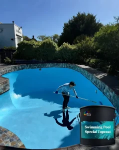 Swimming Pool Topcoat Waterproof Coating for Pool Renovation and Maintenance