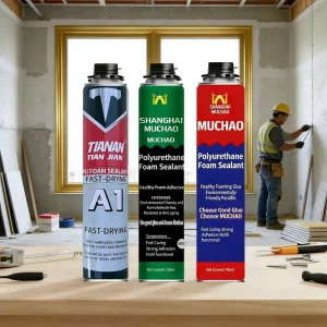 TIAN JIAN A22 500ml Quick Curing PU Foam Spray Liquid Building Packaging Woodworking UV Adhesive Sealant Single component