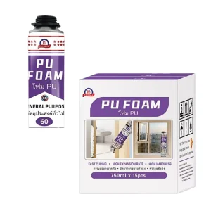 Thermal Insulation PU Foam Sealant Soundproofing Fire Retardant for HVAC Pipes, Gaps, and Window Installation