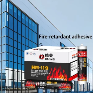 Top Fire Retardant Structural Adhesive 300ml 590ml FV 0 Fireproof Silicone Sealant for Woodworking Transportation