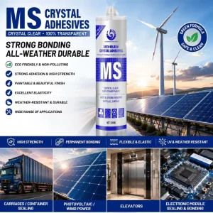 Top MS Sealant 340g Clear Private Label Waterproof Household Door Gap Sealing