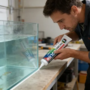 Transparent Acetic Silicone Sealant 300ml Waterproof Weather Resistant for Fish Tanks