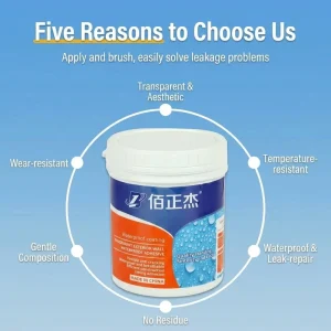 Transparent Brushable Waterproof Sealant Coating for Concrete Roof Leak Repair