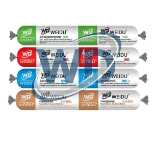 Transparent Oil-Based Silicone Sealant High Strength UV Resistant 600ml for Construction Transportation Curtain Wall