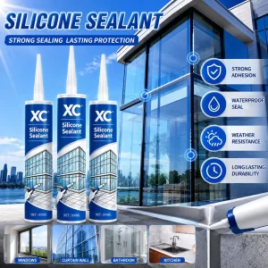 Transparent Silicone Sealant Waterproof Anti Aging Adhesive for Aquarium Glass Refrigerator Air Conditioner Sealing