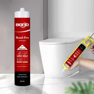 Transparent Silicone Sealant for Glass Bonding and Waterproofing in Windows, Doors, and Bathrooms