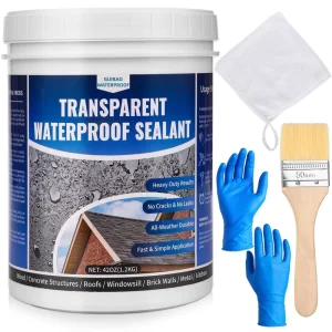 Transparent Waterproof Coating and Sealant for Roofs Walls and Gardens Leak Repair