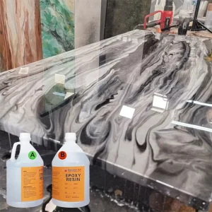 Transparent Waterproof Epoxy Resin Kit for Tabletop Stone Surface Floor and Wall Coating