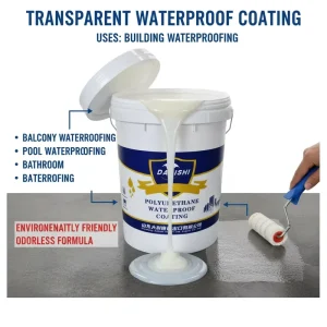 Transparent Waterproof Sealant, UV Resistant and Anti-Mold, for Roofs, Tiles, and Bathrooms