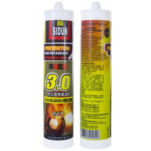 Transportation Use High-Temperature Weather-Resistant Silicone Sealant White Fire Barrier Caulk