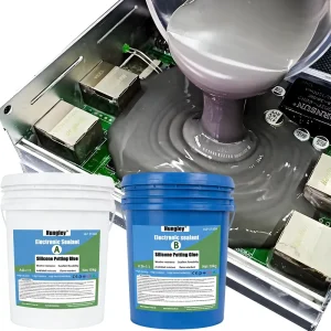 Two Component AB Glue High Thermal Conductive Liquid Silicone Potting Compound Adhesive for Electronic PCB LED Circuit Board