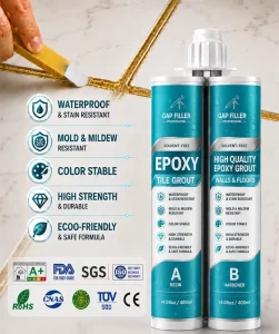 Two-Component Epoxy Tile Grout Sealant High-Durability Chemical-Resistant Construction Material