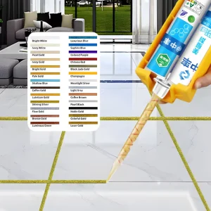 Two-Component Silicone Grout Adhesive and Joint Sealant for Floors and Tiles