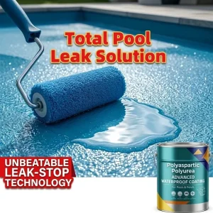 UV-Resistant Elastomeric Waterproof Coating for Roofs Exterior Surfaces and Swimming Pools