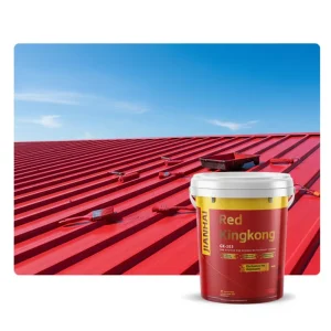 UV Resistant Red Rubberized Liquid Waterproofing Coating for Metal Roof Rust Prevention and Seam Sealing