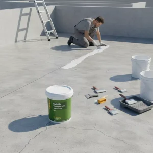 W-05 Transparent Water-Based Weatherproof Roof Sealant and Waterproof Coating